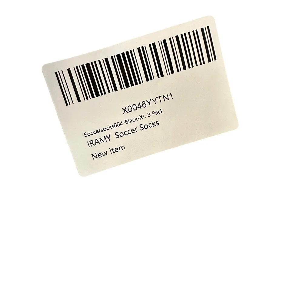 IRAMY Soccer Socks 3‎ Pack Black XL Athletic Sports Crew Grip New - Picture 3 of 6